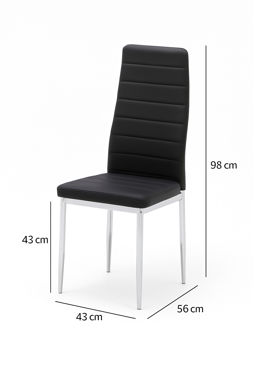 UNICORN FURNITURE Arezzo 100cm Round Glass Dining Table Set with 4 Faux Leather Chairs Gold Chrome Table Legs & Silver Chair Legs – Modern Kitchen & Dining Room Furniture for Small Spaces