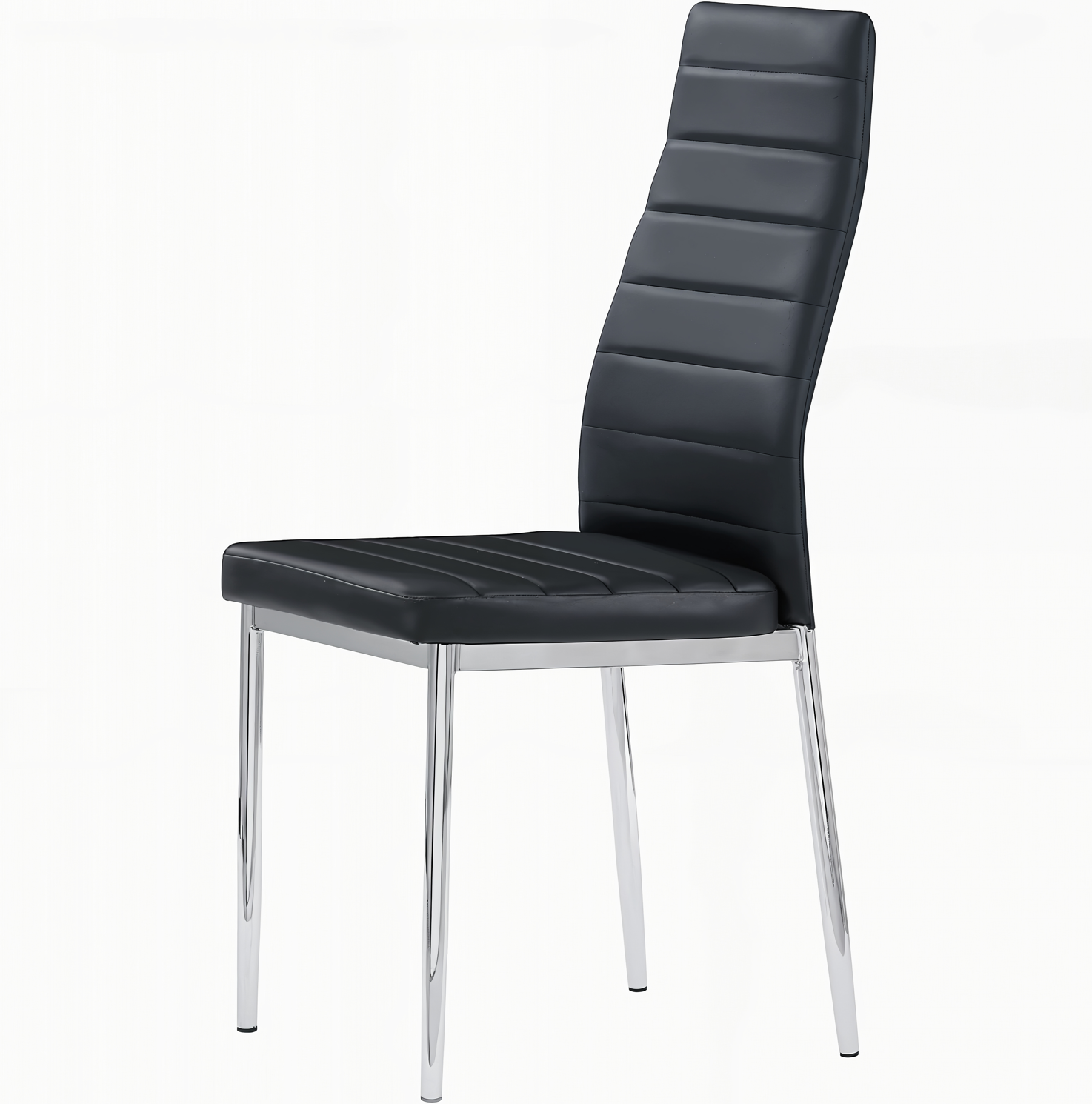 UNICORN FURNITURE Arezzo 100cm Round Glass Dining Table Set with 4 Faux Leather Chairs Gold Chrome Table Legs & Silver Chair Legs – Modern Kitchen & Dining Room Furniture for Small Spaces