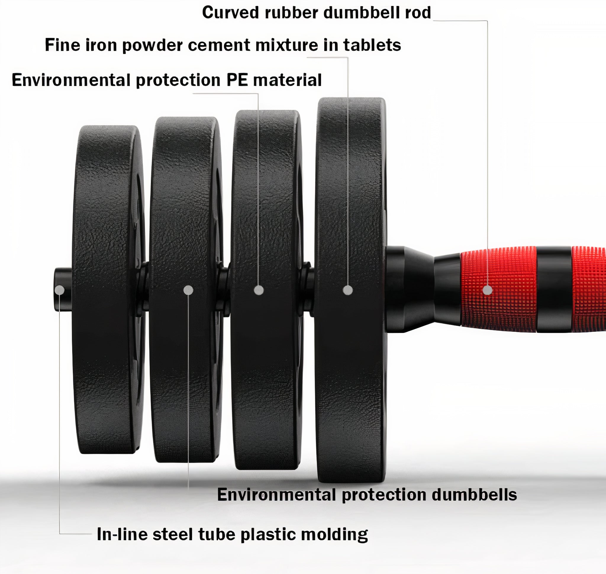SUREPEFY 30KG Adjustable Dumbbell & Barbell Set – Home Gym Weight Training Equipment for Muscle Building & Fat Loss