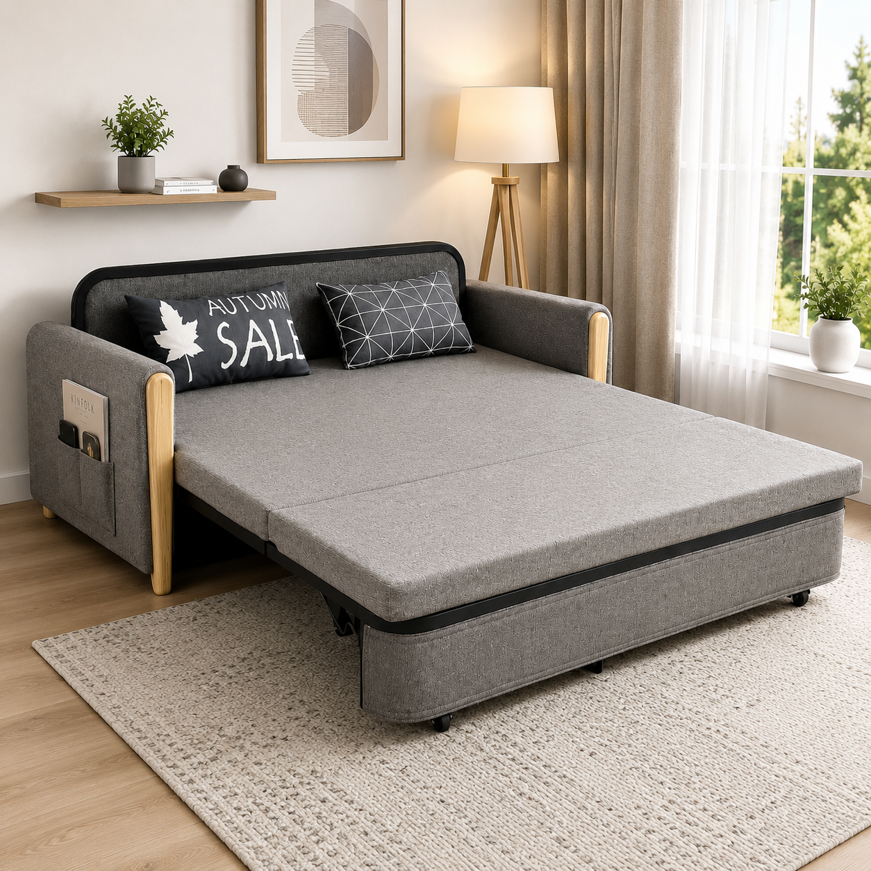 Unicorn Furniture Sofa Bed Modern Reclining Foldable Bed Pull Out Sofa Bed With Storage