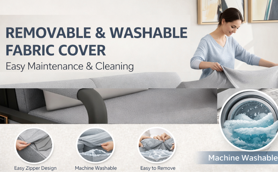 UNICORN FURNITURE Pull Out Sofa Bed with Storage – Convertible 2 Seater Sofa Bed, Reclining Sleeper Couch, Compact Space Saving Sofabed for Living Room, Guest Room & Small Spaces 158cm (Glacier Grey)