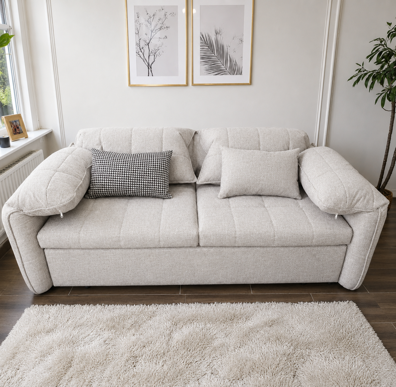 UNICORN FURNITURE Convertible Sofa Bed | Super King Pull Out Sofa Bed with Storage UK