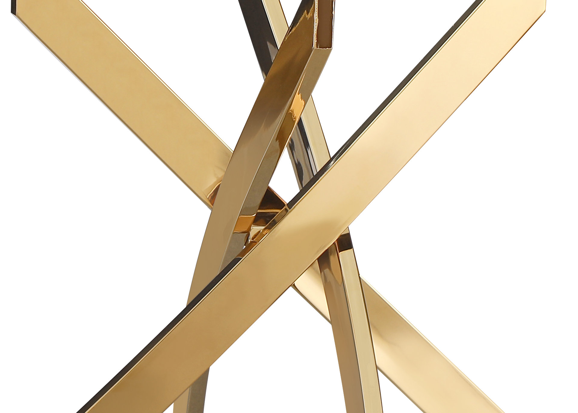 UNICORN FURNITURE Arezzo 100cm Round Glass Dining Table Set with 4 Faux Leather Chairs Gold Chrome Table Legs & Silver Chair Legs – Modern Kitchen & Dining Room Furniture for Small Spaces