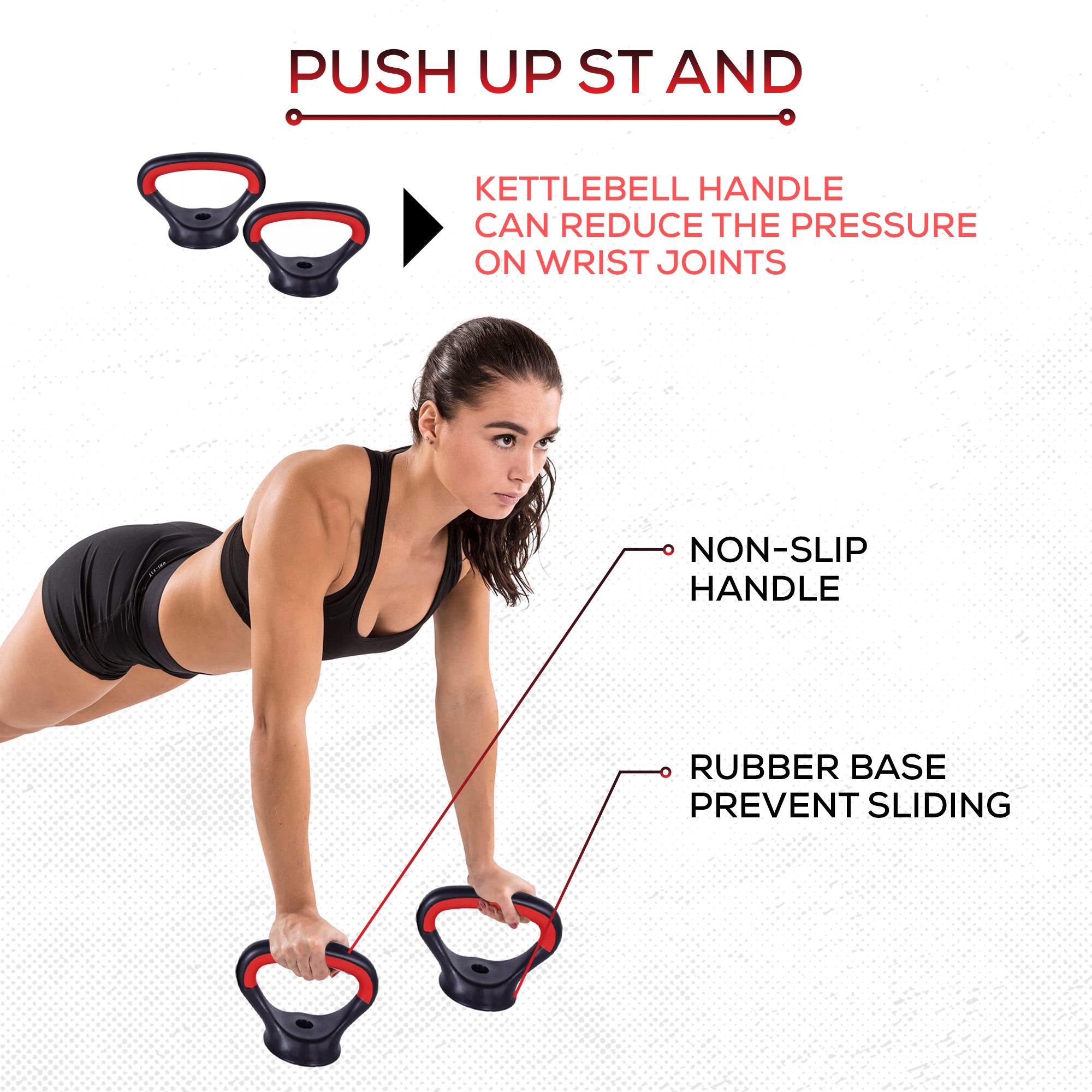 SUREPEFY 30KG Dumbbell Barbell Kettlebell Push Up Stand Weight Set in Weight Adjustable 6 in 1 Weight Lifting Set